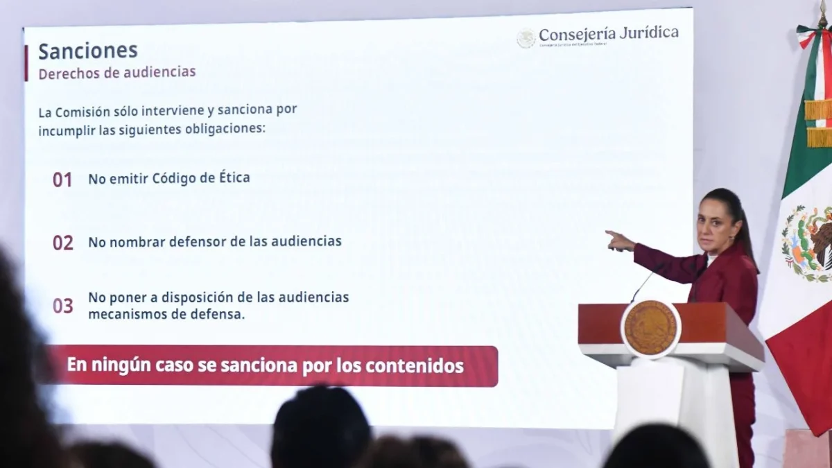 Las multas previstas no serían por noticias u opiniones, sino por omitir códigos de ética, defensores o sistemas de queja para las audiencias.webp